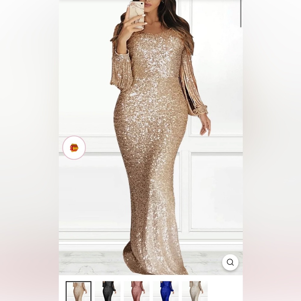 Good sequin floor length gown